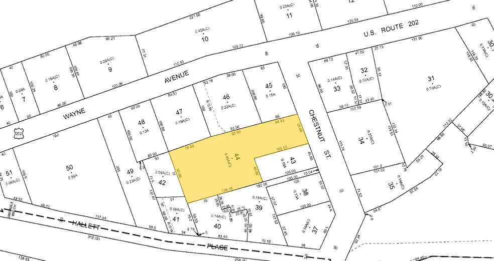 3 Chestnut St, Suffern, NY for rent - Plat Map - Image 2 of 3