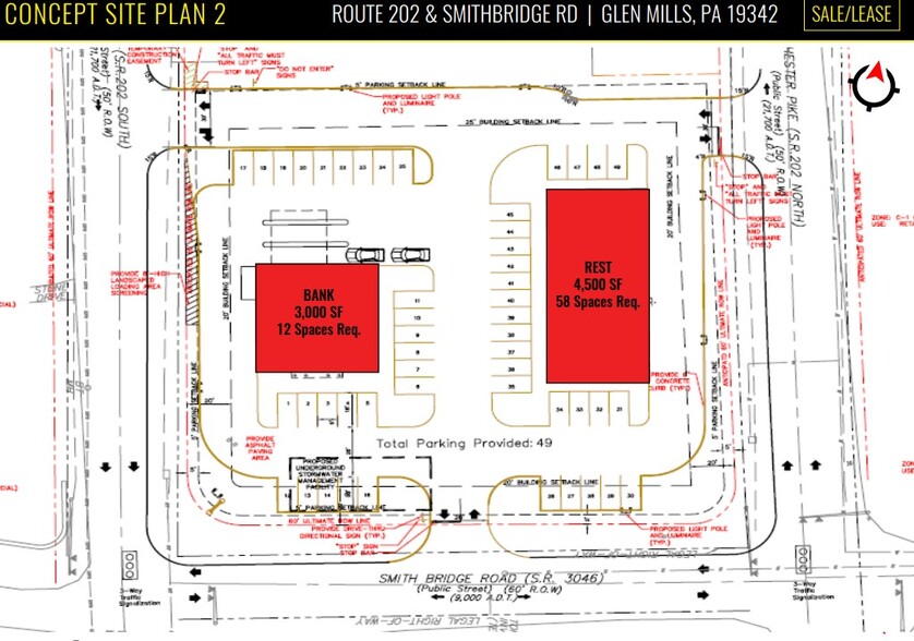 Smithbridge Rd, Concordville, PA for sale - Site Plan - Image 3 of 4