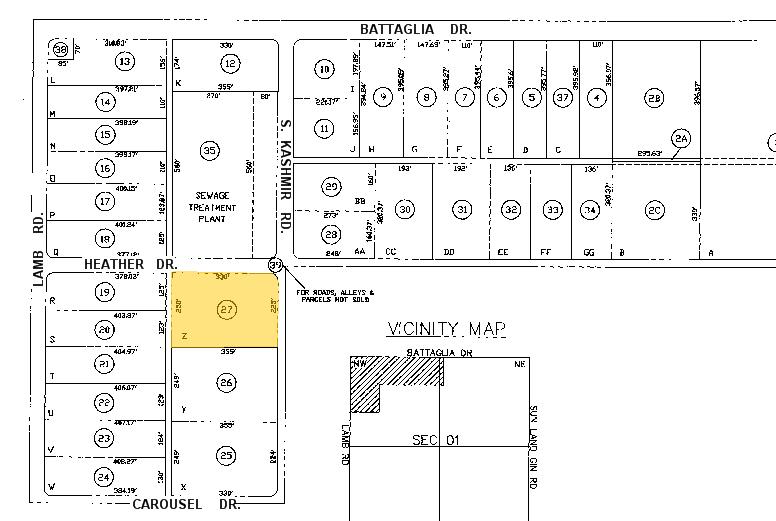 13160 S Kashmir Rd, Arizona City, AZ for rent - Plat Map - Image 2 of 2