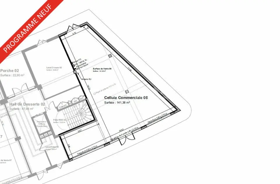Vente Commerce 141 m² - Photo 1