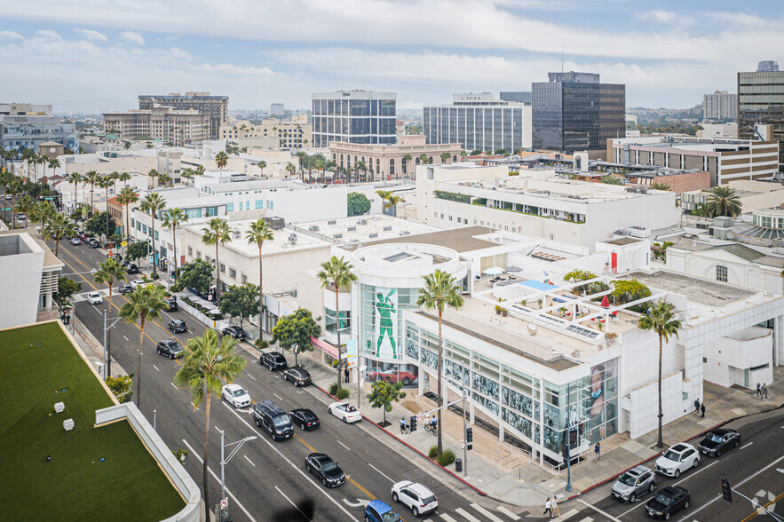 327-331 N Beverly Dr, Beverly Hills, CA for rent - Aerial - Image 2 of 3