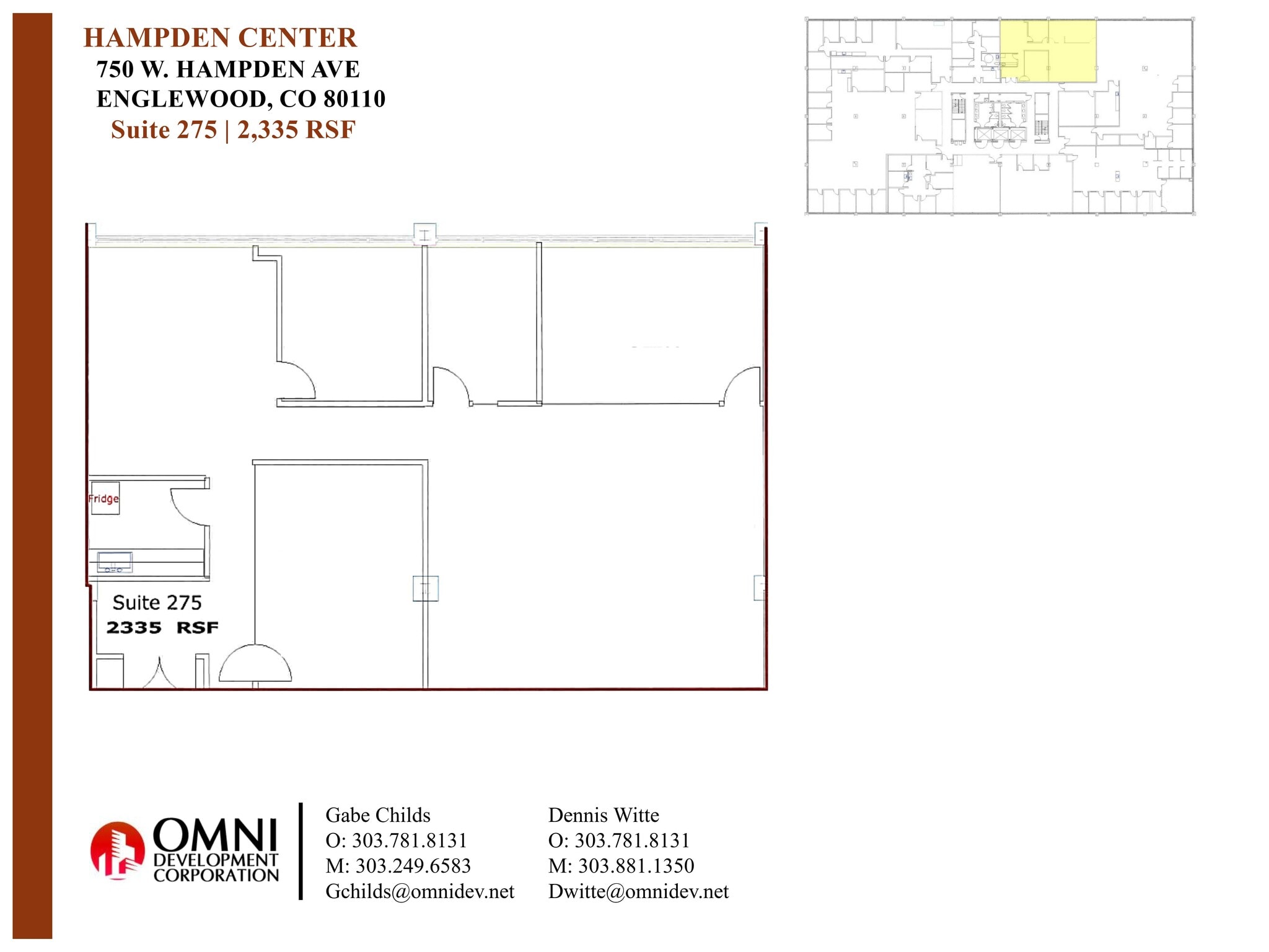 750 W Hampden Ave, Englewood, CO to rent Site Plan- Image 1 of 1