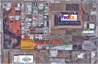 NE 144th Pl, Edmond, OK - AERIAL  map view