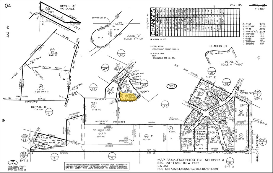 2061 Aldergrove Ave, Escondido, CA for rent - Plat Map - Image 2 of 2