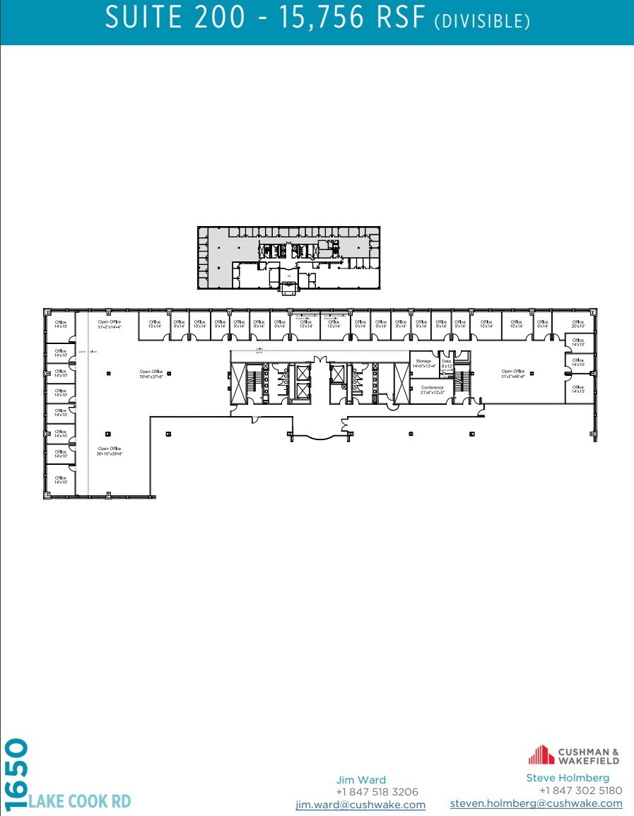 1650 Lake Cook Rd, Deerfield, IL to rent Floor Plan- Image 1 of 10