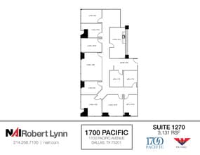 1700 Pacific Ave, Dallas, TX to rent Floor Plan- Image 1 of 2