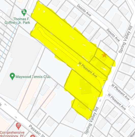 547-565 Spring Valley Rd, Maywood, NJ for sale - Plat Map - Image 1 of 1