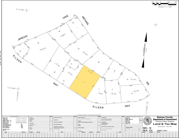 140 Eileen Way, Syosset, NY for rent - Plat Map - Image 3 of 4