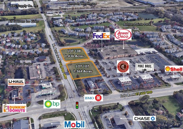 SEC North Aurora And Eola Road N Eola Rd., Aurora 60502 Site A & B