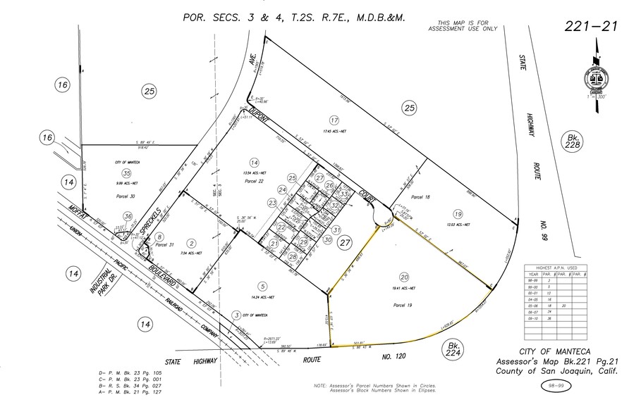 1336-1340 DuPont Ct, Manteca, CA for rent - Plat Map - Image 2 of 8