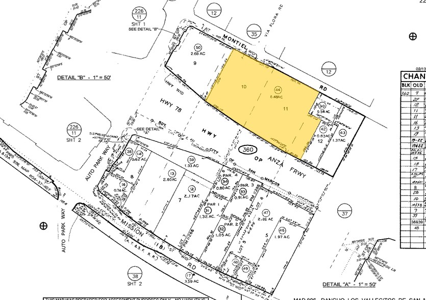 2055-2085 Montiel Rd, San Marcos, CA for rent - Plat Map - Image 2 of 7