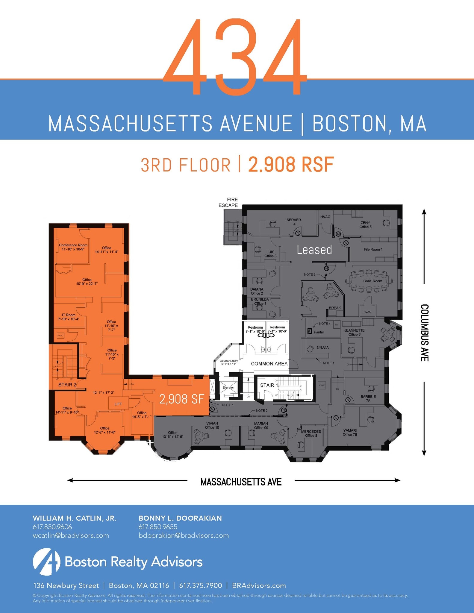 434-440 Massachusetts Ave, Boston, MA to rent Floor Plan- Image 1 of 1