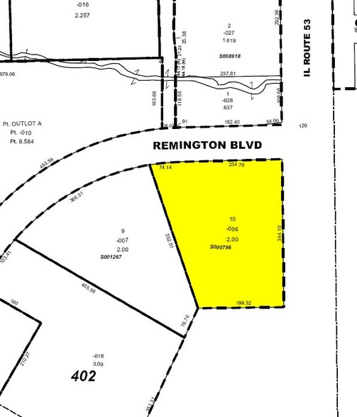 105 Remington Blvd, Bolingbrook, IL for sale - Plat Map - Image 2 of 5