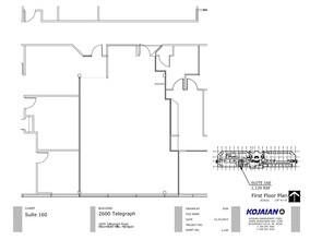 2600 S Telegraph Rd, Bloomfield Hills, MI for rent Floor Plan- Image 1 of 3