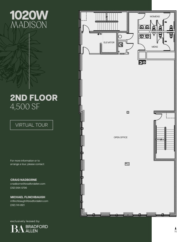 1020 W Madison St, Chicago, IL to rent Floor Plan- Image 1 of 8