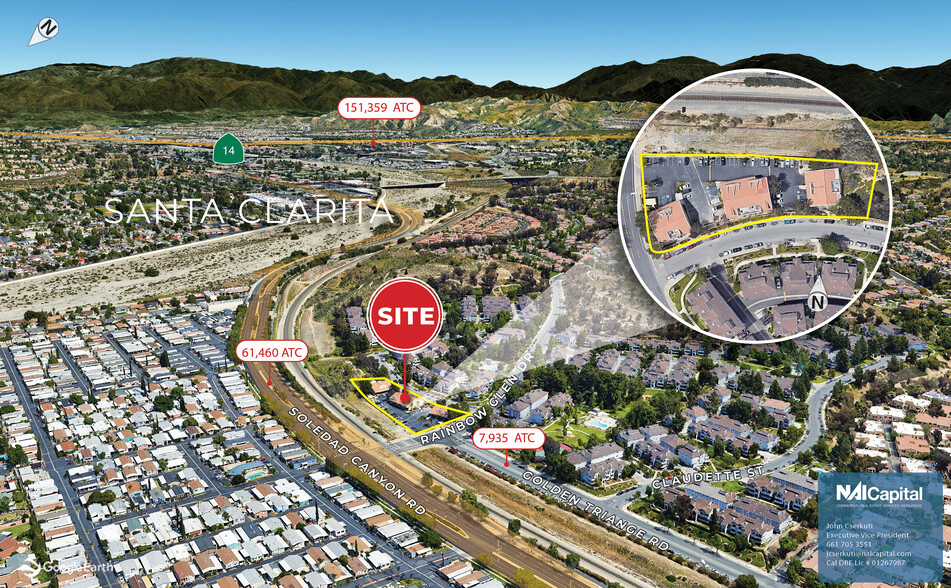 26970-26974 Rainbow Glen Dr, Santa Clarita, CA for rent - Aerial - Image 1 of 9