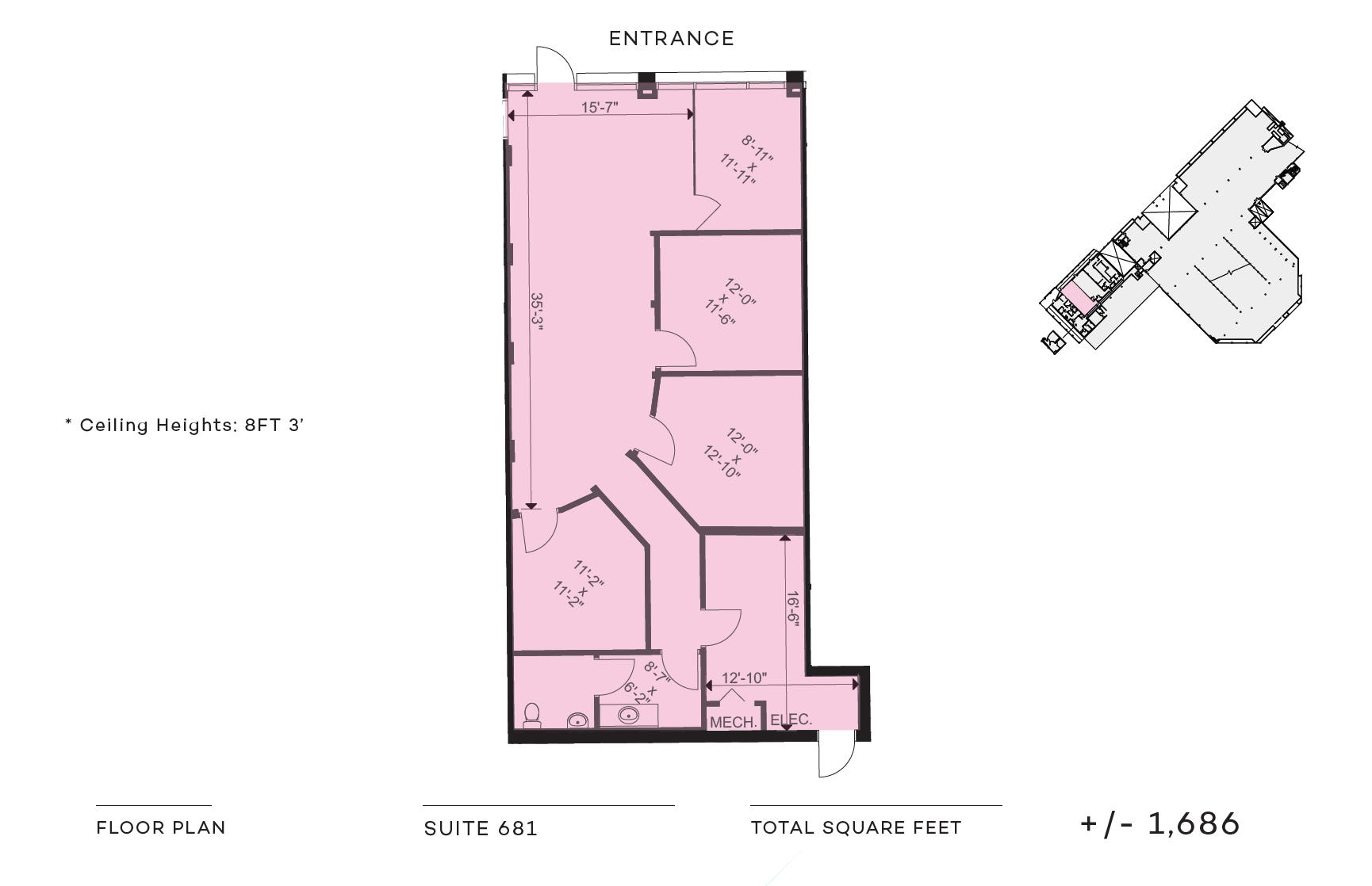 601 Brickell Key Dr, Miami, FL for rent Floor Plan- Image 1 of 1