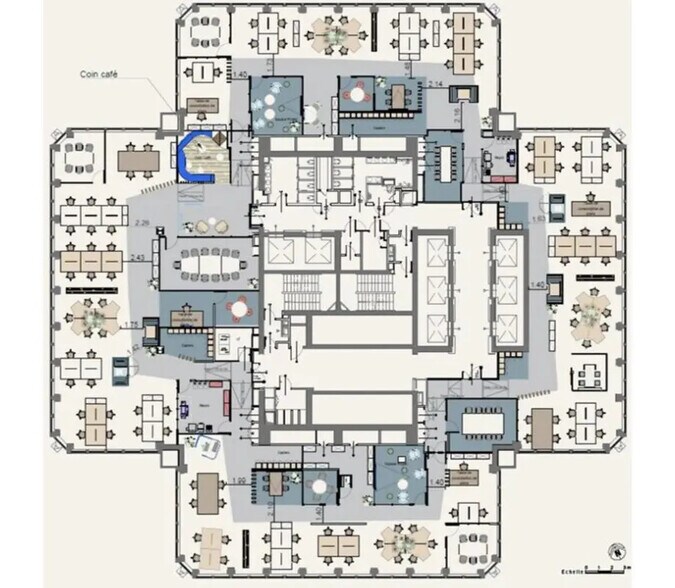 16 Place De L'Iris, Courbevoie to rent - Floor Plan - Image 3 of 16