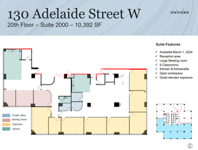 130 Adelaide St W, Toronto, ON for rent Floor Plan- Image 1 of 1