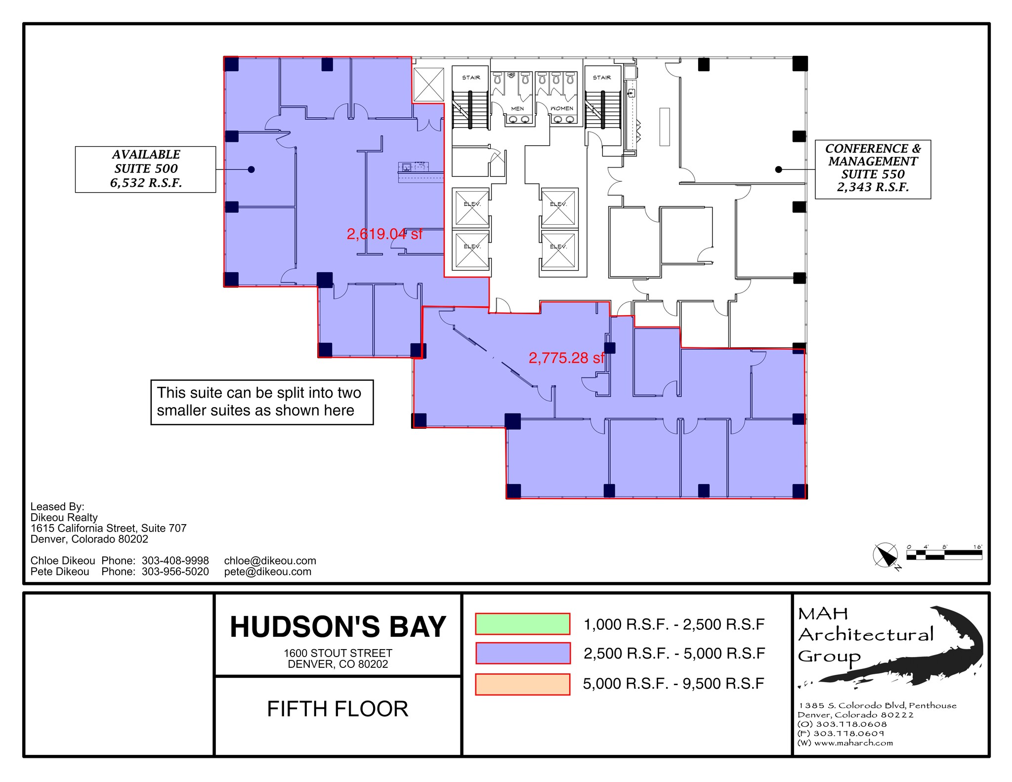 1600 Stout St, Denver, CO for rent Site Plan- Image 1 of 1