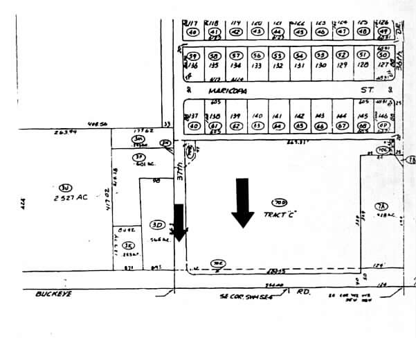 3636 W Buckeye Rd, Phoenix, AZ for rent - Plat Map - Image 2 of 8