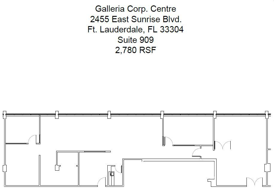 2455 E Sunrise Blvd, Fort Lauderdale, FL 33304 - Unit 909 - - Floor Plan - Image 1 of 15