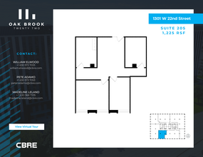 1301 W 22nd St, Oak Brook, IL for rent Floor Plan- Image 1 of 8