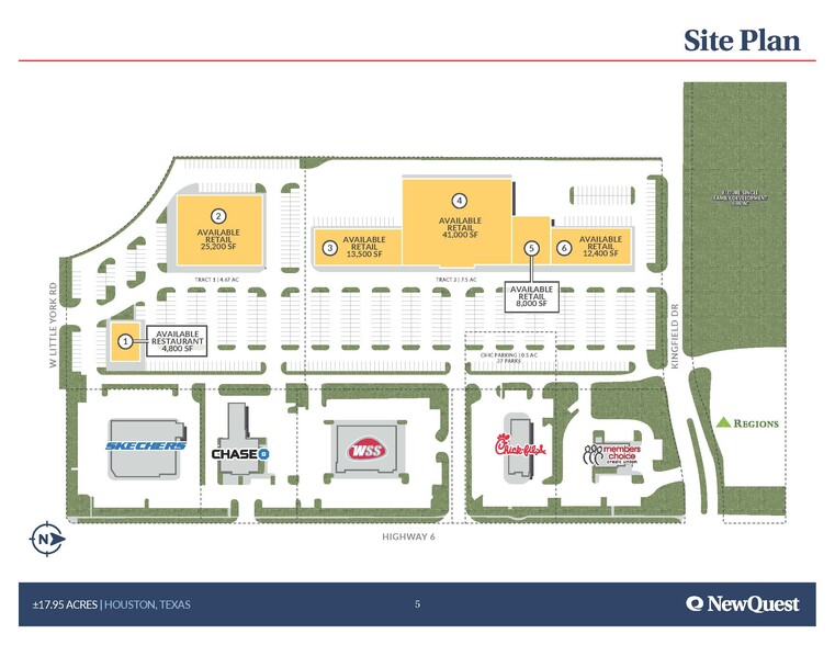 Highway 6 & W Little York, Houston, TX for rent - Site Plan - Image 2 of 3