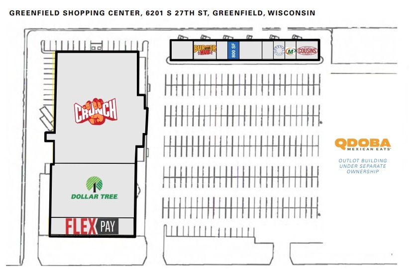 6201-6239 S 27th St, Greenfield, WI for rent - Site Plan - Image 2 of 2