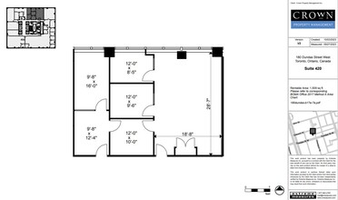 180 Dundas St W, Toronto, ON for rent Floor Plan- Image 1 of 1