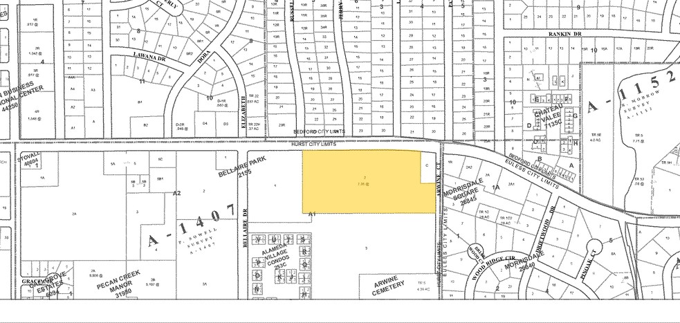 716-756 E Pipeline Rd, Hurst, TX for rent - Plat Map - Image 2 of 10