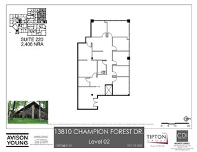 13810 Champion Forest Dr, Houston, TX for rent Floor Plan- Image 1 of 1