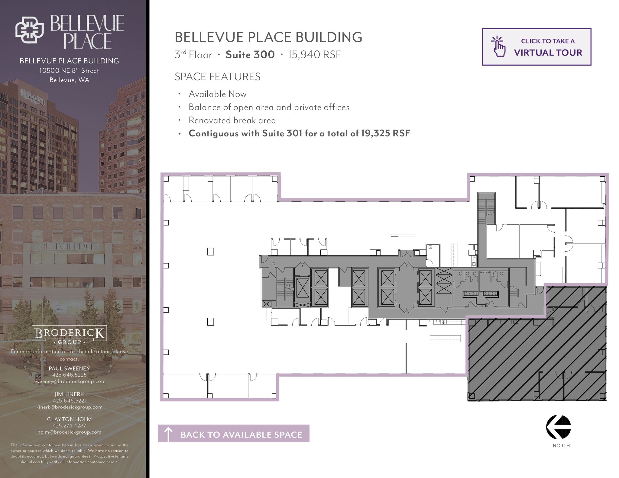 10500 NE 8th St, Bellevue, WA to rent Floor Plan- Image 1 of 1