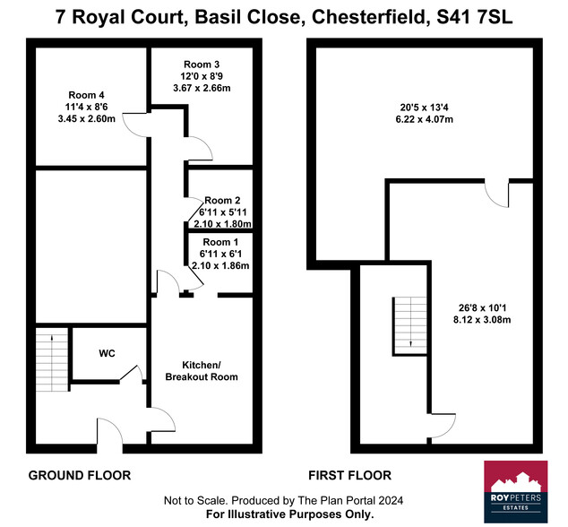 Basil Close, Chesterfield for rent - Floor Plan - Image 2 of 2