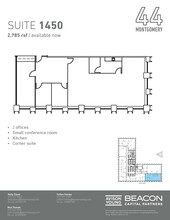 44 Montgomery St, San Francisco, CA for rent Floor Plan- Image 1 of 1