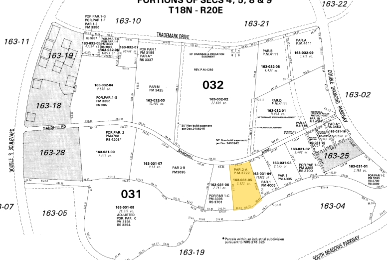 950 Sandhill Rd, Reno, NV for sale - Plat Map - Image 1 of 1