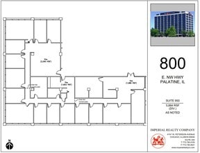 800 E Northwest Hwy, Palatine, IL to rent Floor Plan- Image 1 of 11