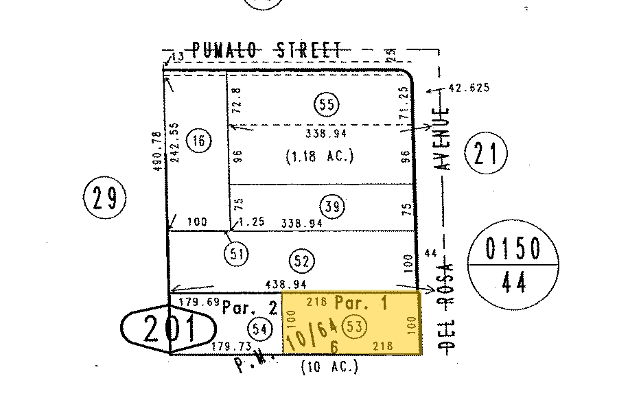 2342 Del Rosa Ave, San Bernardino, CA for sale - Plat Map - Image 1 of 1