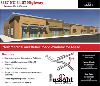 More details for 2287 NC 24-87 Hwy, Cameron, NC - Medical for Rent