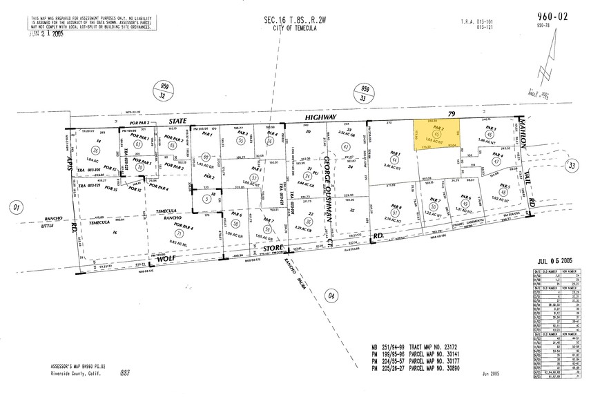 32675 Temecula Pky S, Temecula, CA for rent - Plat Map - Image 2 of 8