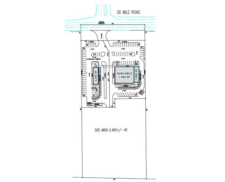 36560 26 Mile Rd, New Baltimore, MI for rent - Site Plan - Image 1 of 2