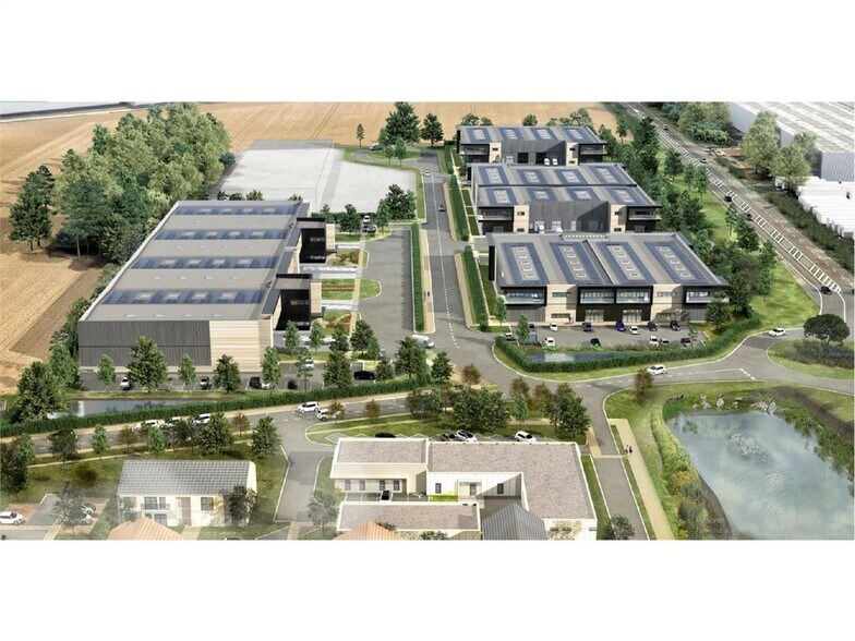 Light Industrial in Survilliers to rent - Aerial - Image 3 of 3