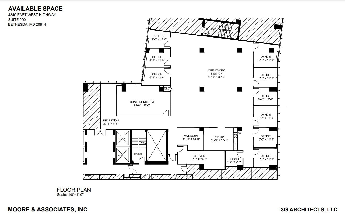 4340 East-West Hwy, Bethesda, MD to rent Floor Plan- Image 1 of 2