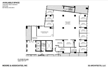 4340 East-West Hwy, Bethesda, MD to rent Floor Plan- Image 1 of 2