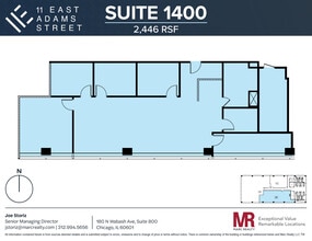 11 E Adams St, Chicago, IL to rent Floor Plan- Image 1 of 7
