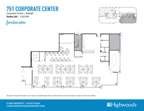 701 Corporate Center Dr, Raleigh, NC for rent Floor Plan- Image 1 of 2