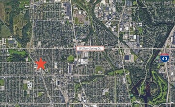 4033 W Custer Ave, Milwaukee, WI - aerial  map view