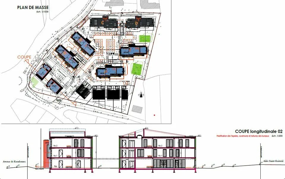 Office in Quimper for sale Site Plan- Image 1 of 2