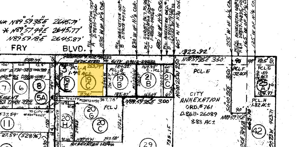 1160 E Fry Blvd, Sierra Vista, AZ for rent - Plat Map - Image 3 of 14