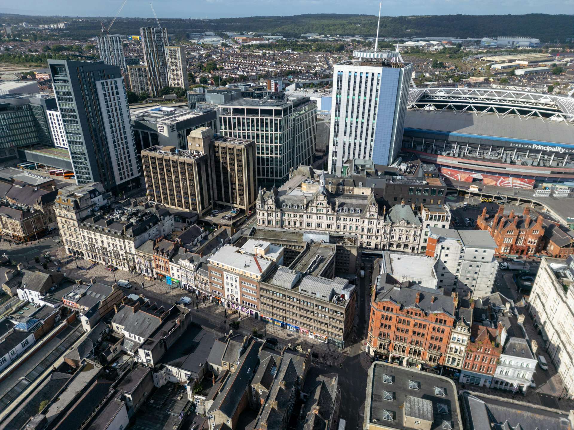 101 St. Mary St, Cardiff to rent Aerial- Image 1 of 3